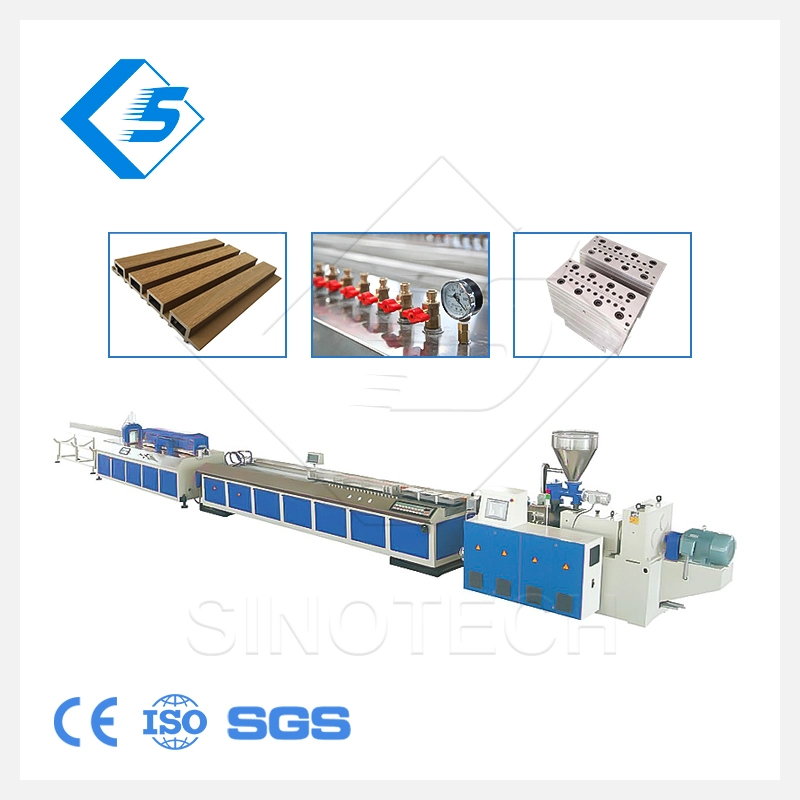 Factory Solid Color PVC Profile Cable Trunking Groove Edge Extrusion Production Making Machine for Home Decoration and Building Material