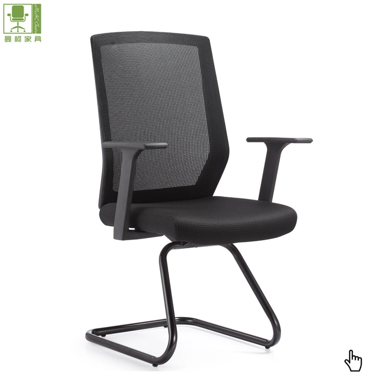 Mesh Waiting Room Chairs Visitor Office Chair Without Wheels