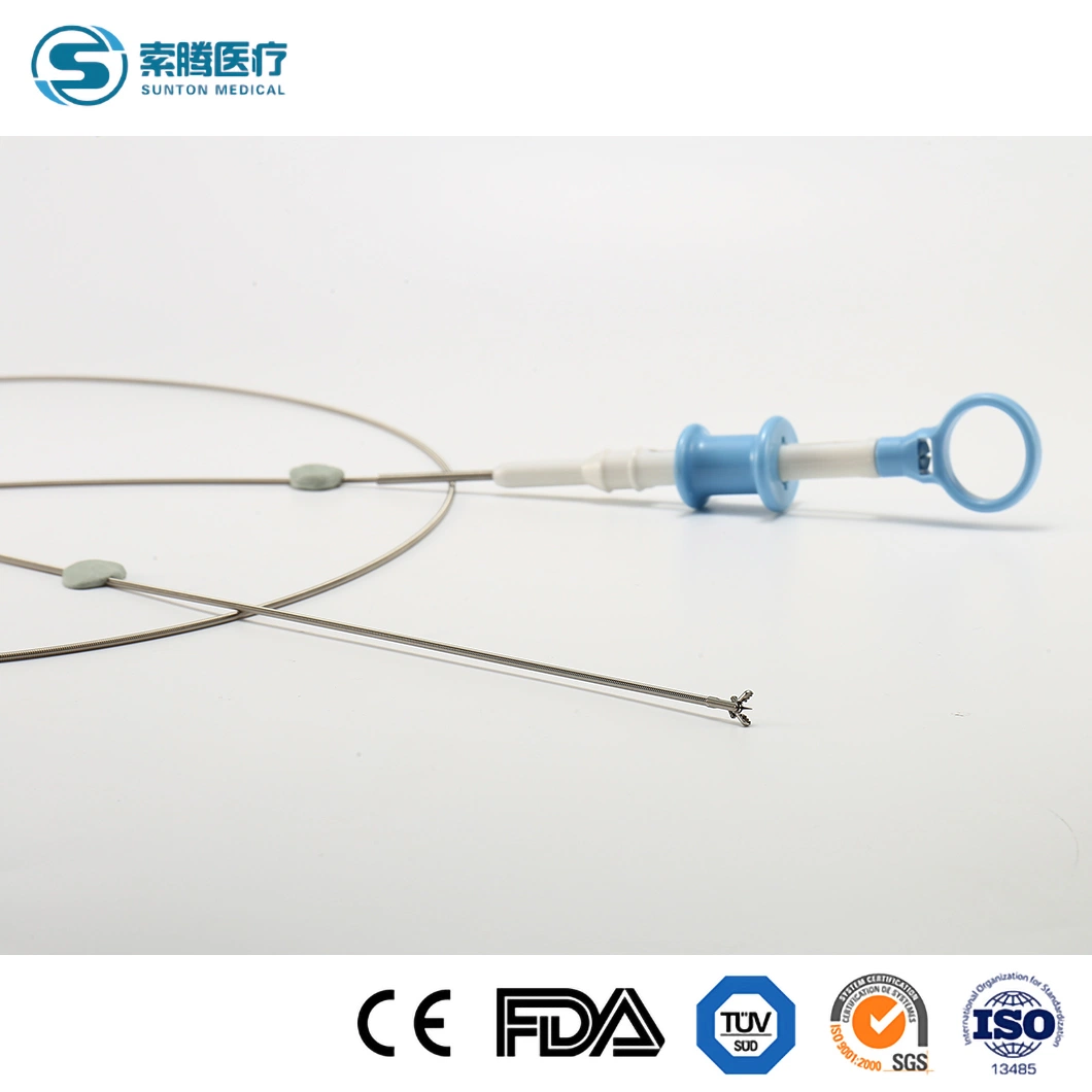 Sunton عالية الدقة الجراحة يمكن التخلص منها possy Biopsy Endoscopic Pliers China 1600/2300مم طول Biopsy Forceps Factory PE تغطية المواد Biopsy Forceps