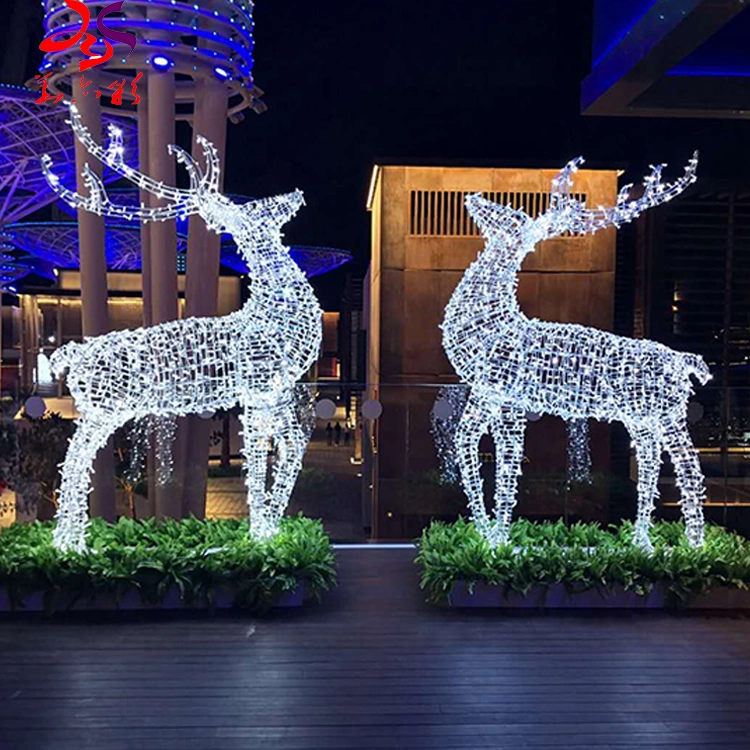 Wholesale/Supplier Giant Artificial Flower Motif Lights LED Animal Motif Lights 3D Sculpture Outdoor Decorations