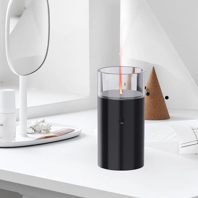 Home ультразвуковой USB Aroma Diffuser с имитационным освещением при свечах Увлажнитель воздуха