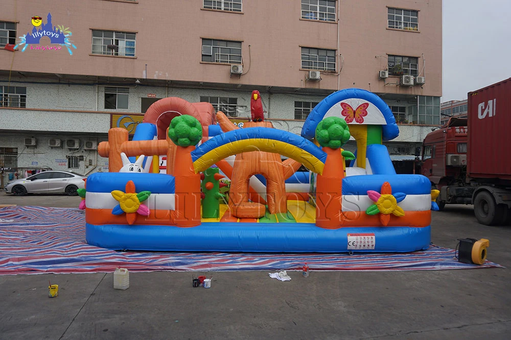 Équipement de terrain de jeu Funcity gonflables pour les enfants adultes de la diapositive Amusement Park pour la vente