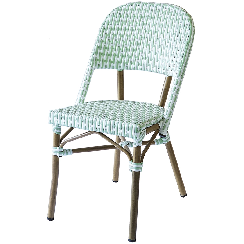 Wholesale/Supplier Bamboo French Bistro Rattan Furniture Stackable Wicker Bistro Outdoor Chair