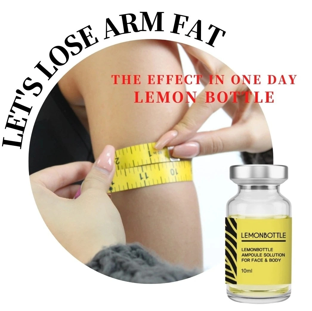 Lemonbottle Ampoule Solution 10cincelar Plus Certified Lipolysis Fat Dissolve Kabelline Belkyra Injection for Double-Chin Abdomen Flanks Thighs Arms Weight Loss