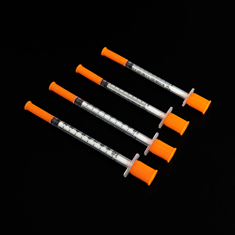 Disposable Medical Products Insulin Syringe 29g 30g Needle Sterile Luer Slip PE/Blister Package CE ISO