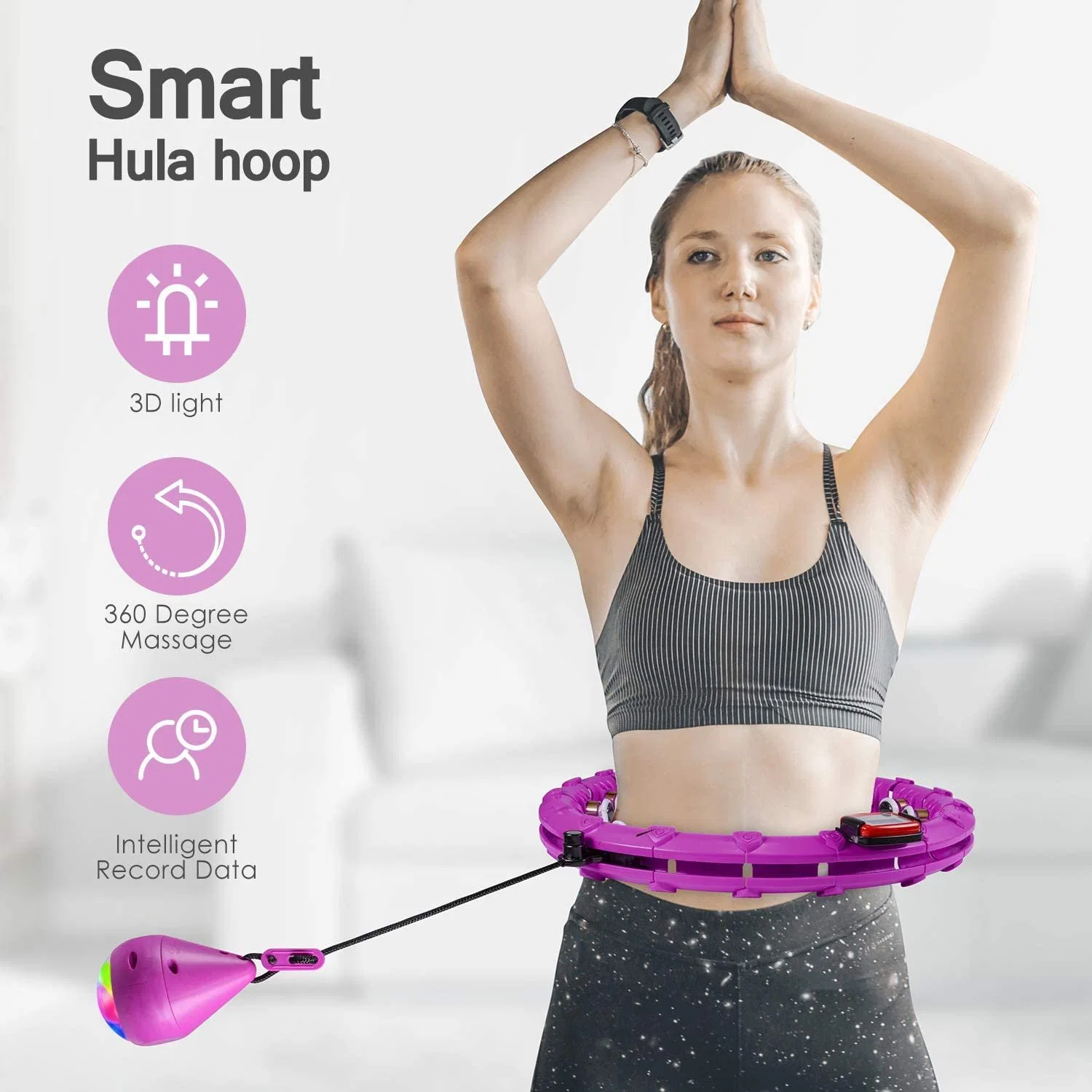 Bamboo Wholesale/Supplier Smart Digital Hula Hoop in China