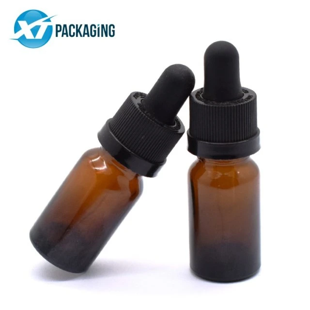 Hot Sale 30ml 60ml 100ml Black Blue Amber White Dropper Bottle Glass Essential Oils Container Packaging with Bamboo Plastic Lid