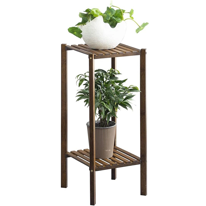 2 Tier Plant Stand Rack Multiple Flower Pot Holder Shelf Indoor Outdoor Planter Display Shelving Unit for Patio Garden