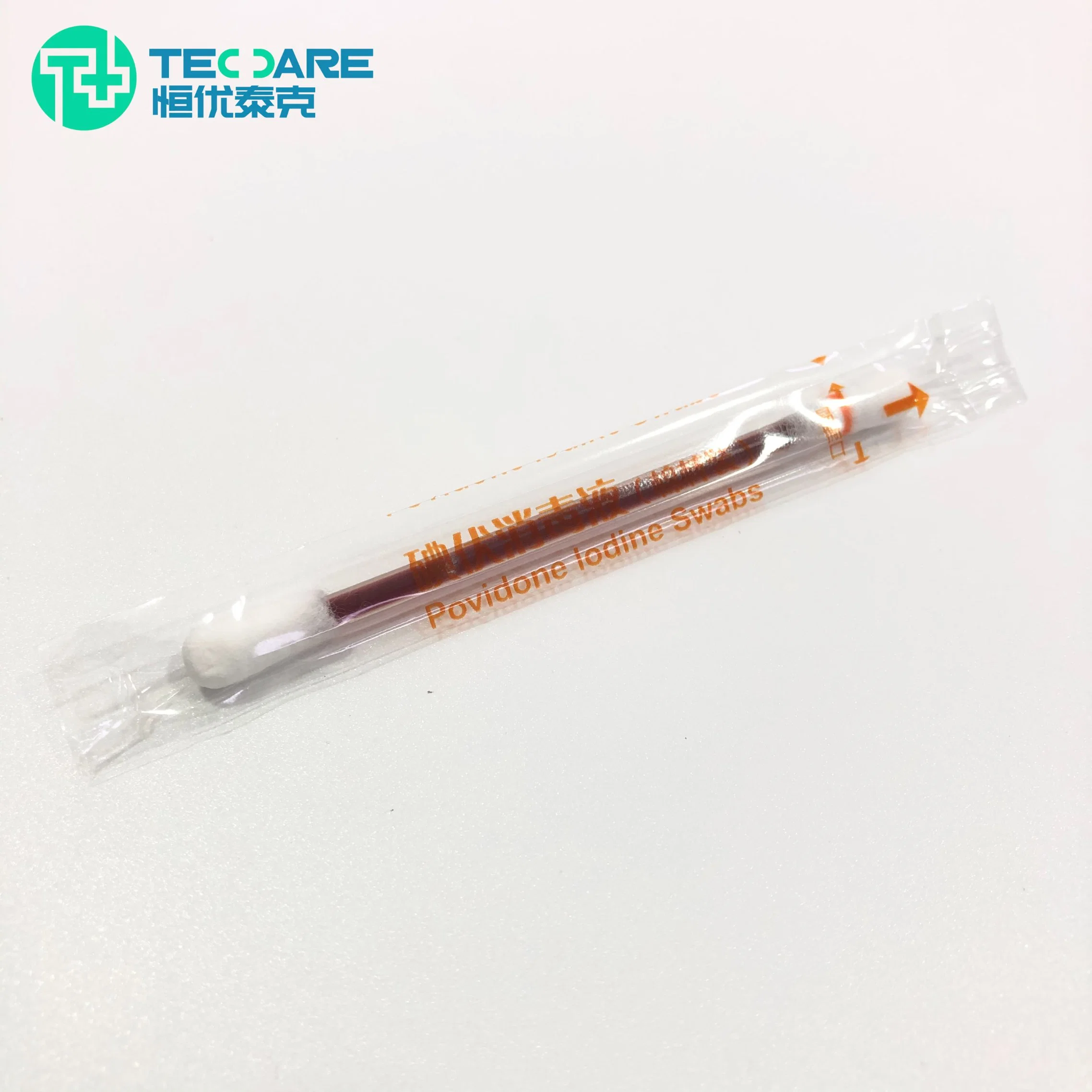 Disposable Medical Povidone-Iodine Swabsticks for Daily Disinfection