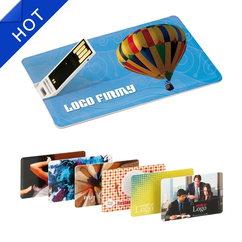 Logotipo personalizado tarjeta de crédito 4GB USB Flash Drive 8GB 16GB 32 GB Pendrive 64GB Memory Stick™ 3.0 2.0 Tarjeta USB Flash Drive