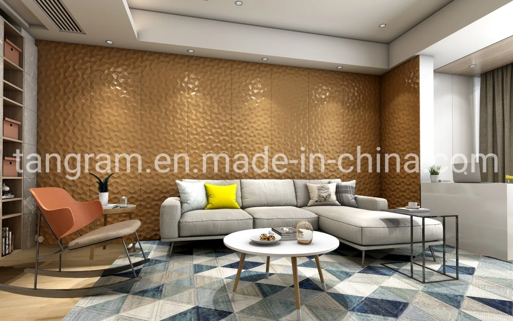 Espuma de ladrillo de los paneles 3D China Wholesale Paneles de tela Hoja de pared