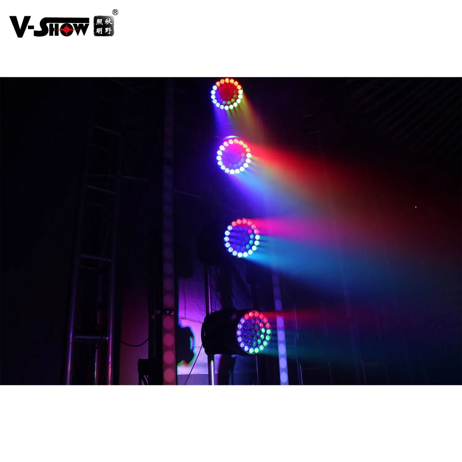 V-Show Beam Wash Zoom 37*15W RGBW 4en1 cabezal móvil para DJ Disco Luz