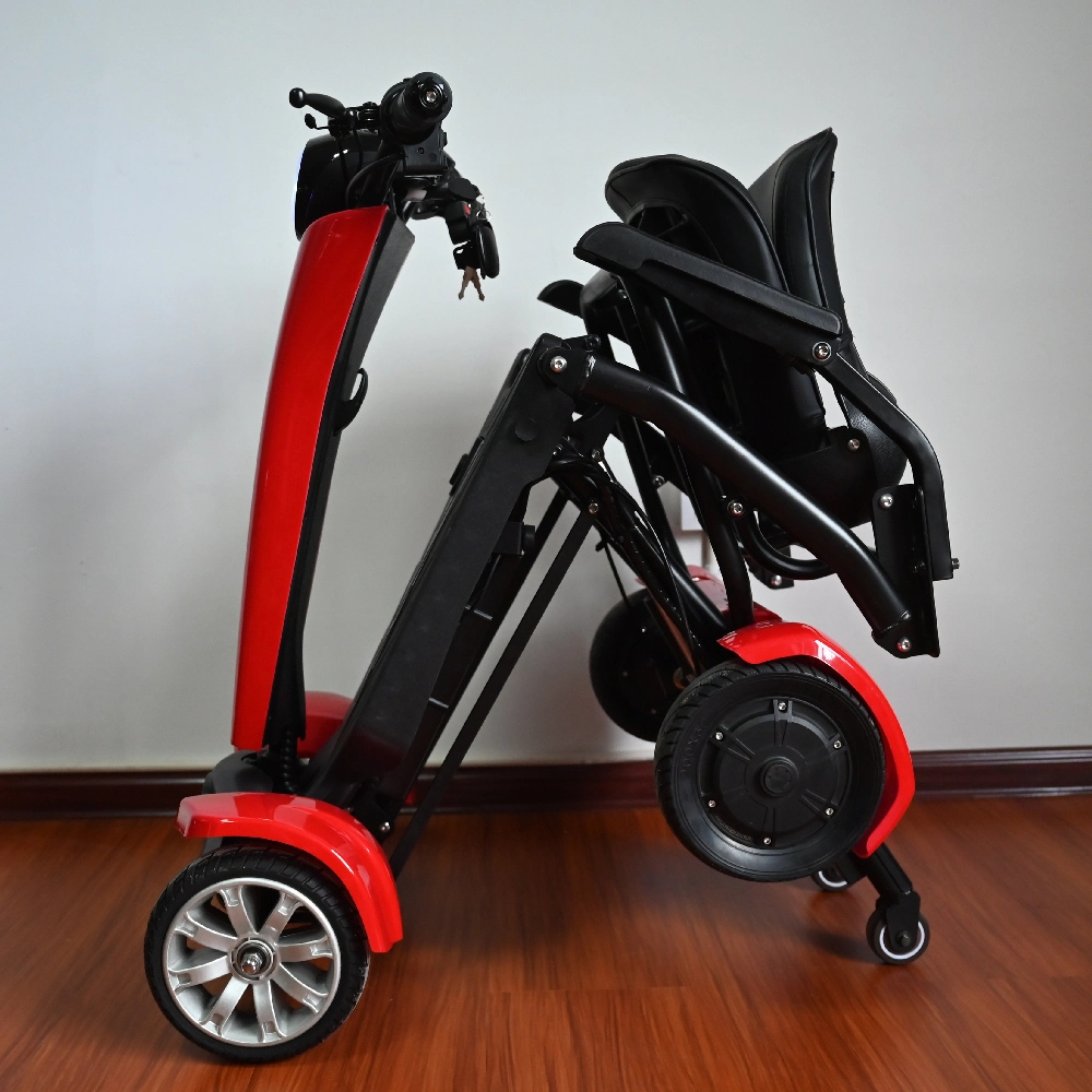 Scooter eléctrico plegable de 4 ruedas potente de movilidad automática plegable