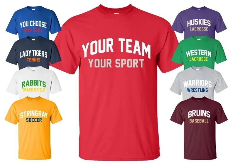 Custom T Shirt for Your Team and Brand Wholesale Tshirt Clothing