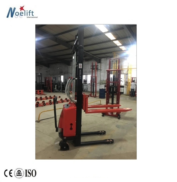 1500kg Portable Hydraulic Semi Electric Pallet Stacker Forklift