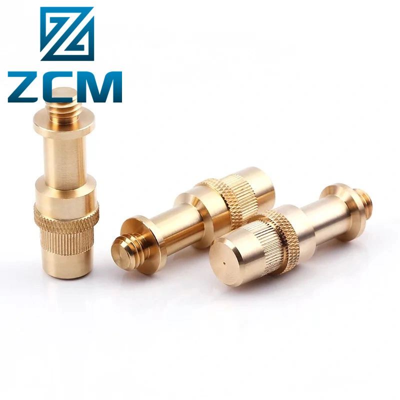 Shenzhen CNC Metal Machining Electronics Consumer Sensor Connector Parts Supplier Customized Cheap Knurled Copper Bronze Brass Machining Brass Parts