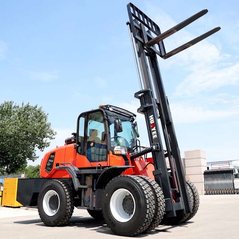 China Huayee Factory 4WD Forklift 6m Multifunctional All-in-One High quality/High cost performance 2t 2.5t 3t 5t 10ton All Terrain Cheapest Diesel CPC Forklift Sell Wholesale/Supplier Price