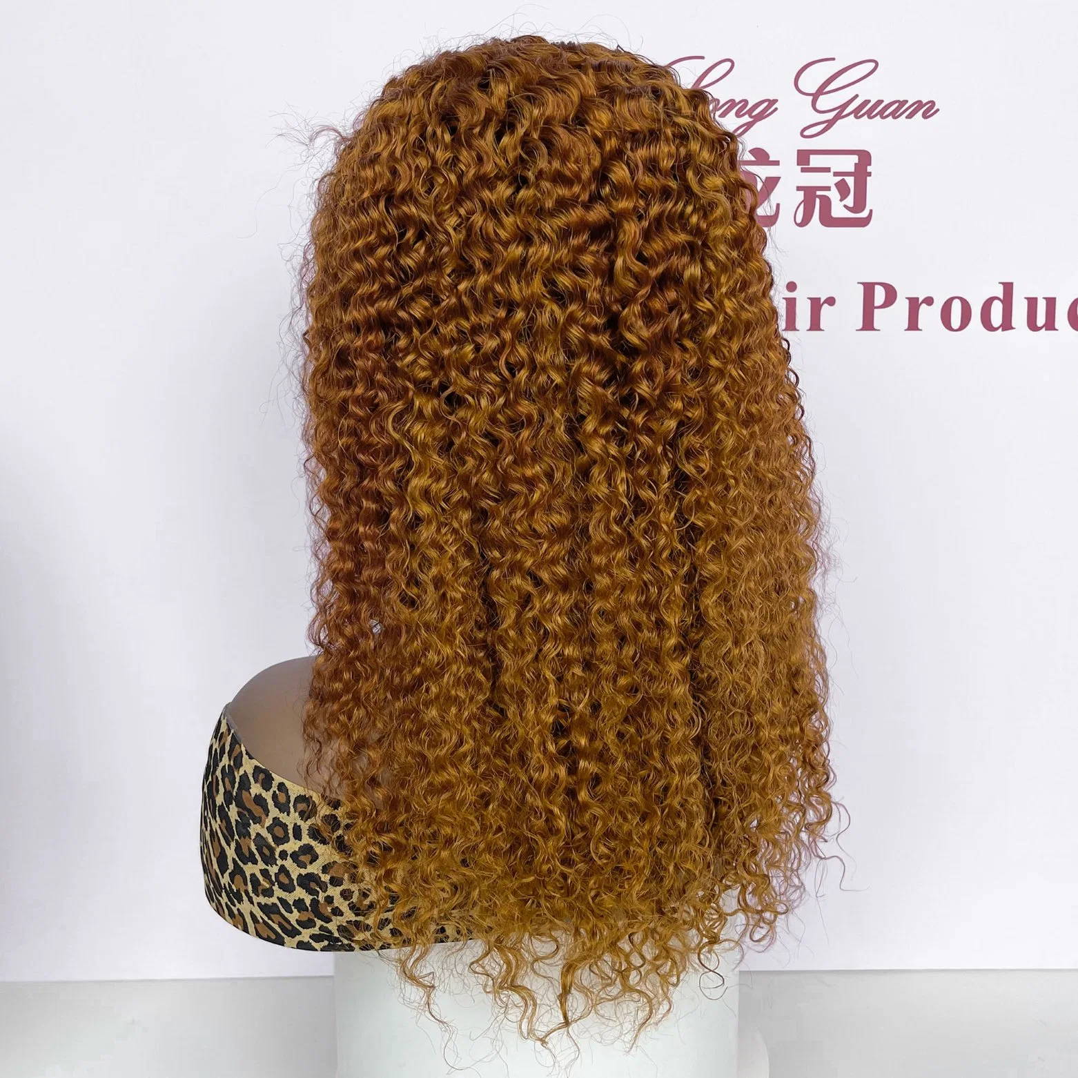 عالية الجودة Ginger Orange Orange جيري كرل 13X4 HD شفافة جبهة الدانتيل البرازيلية الشعر البكر Wigs