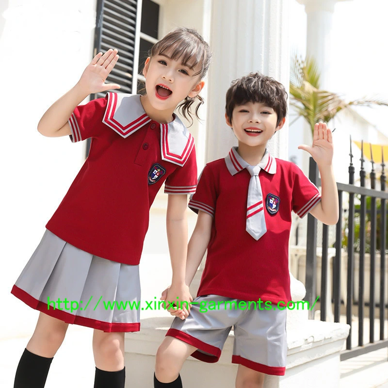 Factory Direct Sale Summer and Spring School Garment for Kindergartens School Apparel (U2324)