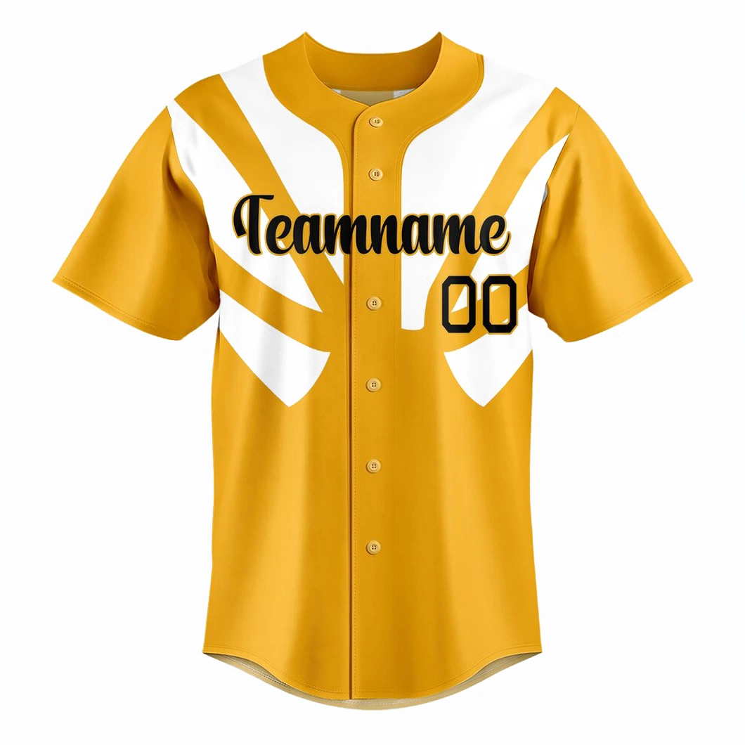 Camisa de uniforme de basebol de design gratuito da Moda bordados personalizada às riscas Camisola de basebol para homem