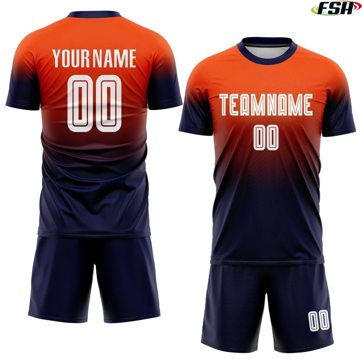 Custom Soccer Wear Football Shirts Uniform Kit Set Soccer Jerseys Football Wear