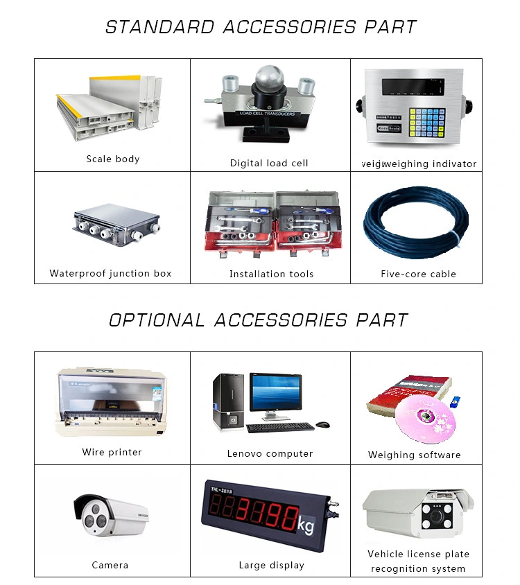 Chine fournisseur Digital 50 tonnes de poids-lourd Weighbridge plate-forme Floor Balances Prix