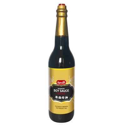 Mushroom Dark Soy Sauce 250ml in Glass Bottle