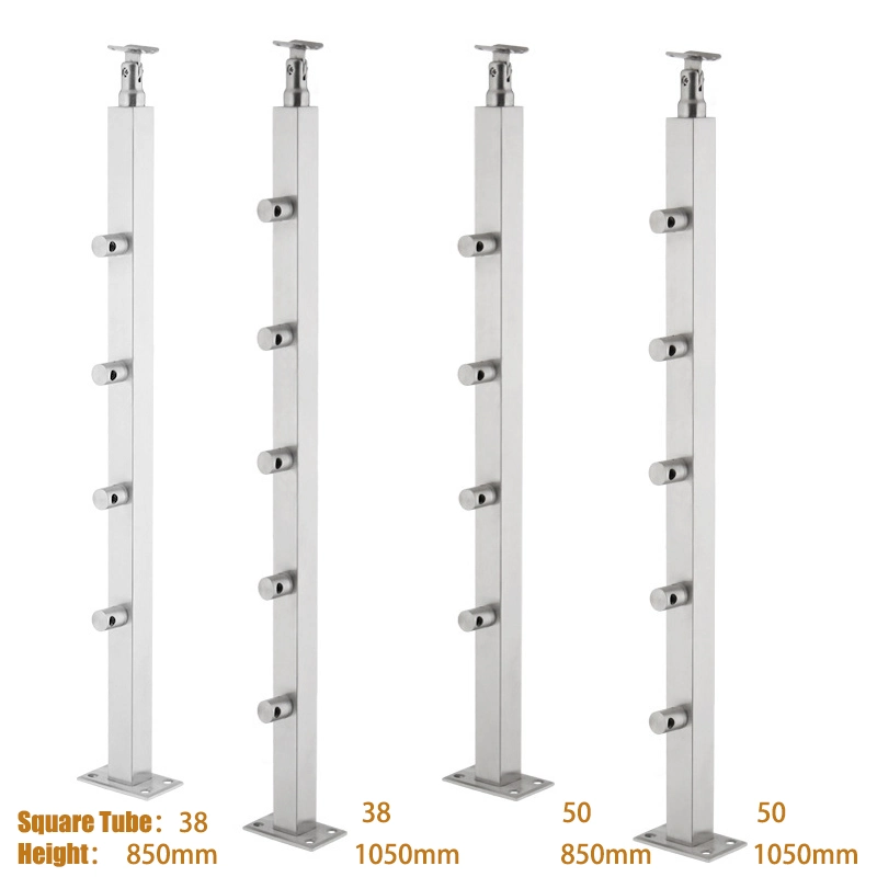 Nsto Strong Stainless Steel Glass Railing Post and Railing Stand