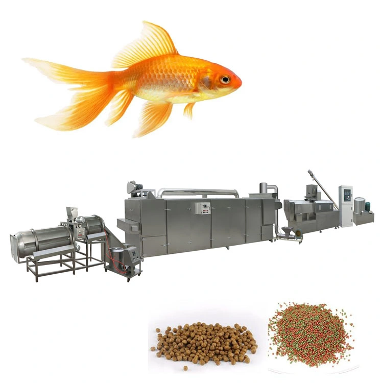 Pellet de alimento de animal de estimação Extruder Máquina flutuante de produção de alimento de peixe Animal Pellet Food Processing Line (linha de processamento de alimentos)