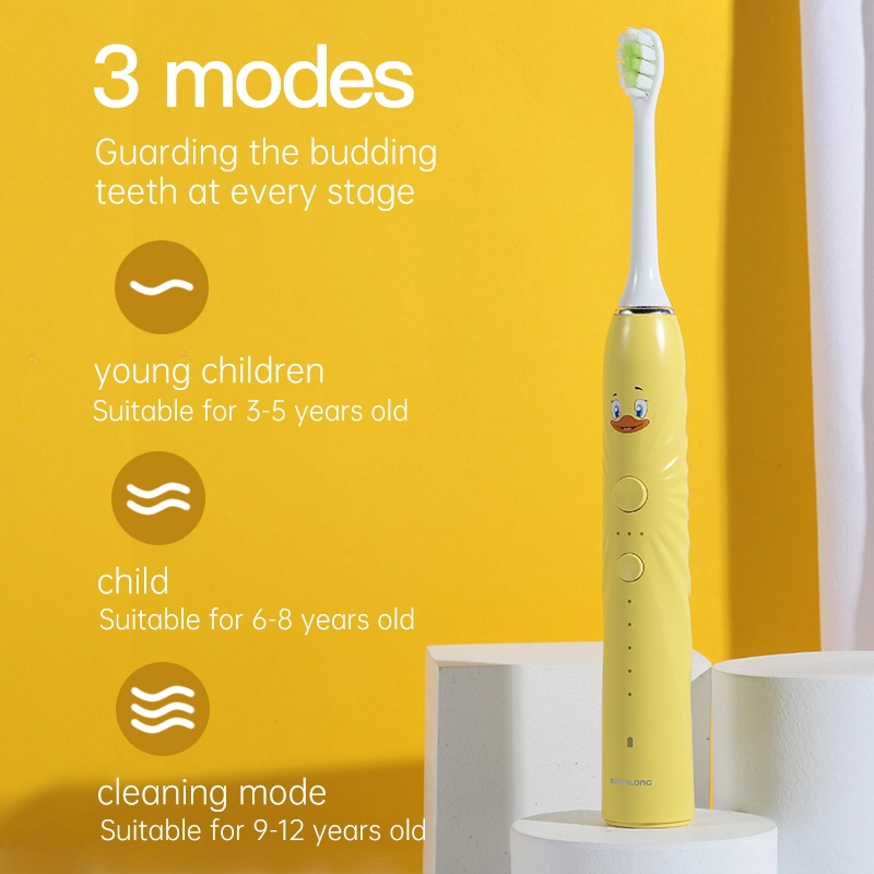 El Blanqueamiento de sónico recargable cepillo suave silencio automático Smart Kids Toothbrusht eléctrico