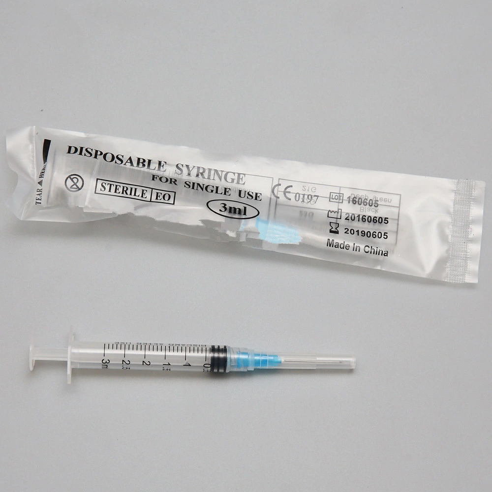 3cc Medical Disposable Syringe with Luer Lock Tip Factory