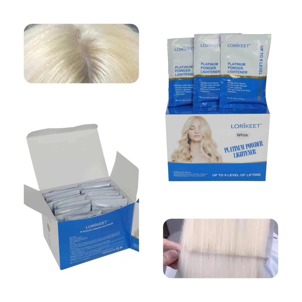 Private Label Hair Bleaching Powder Ammonia Free Green Bleach Powder