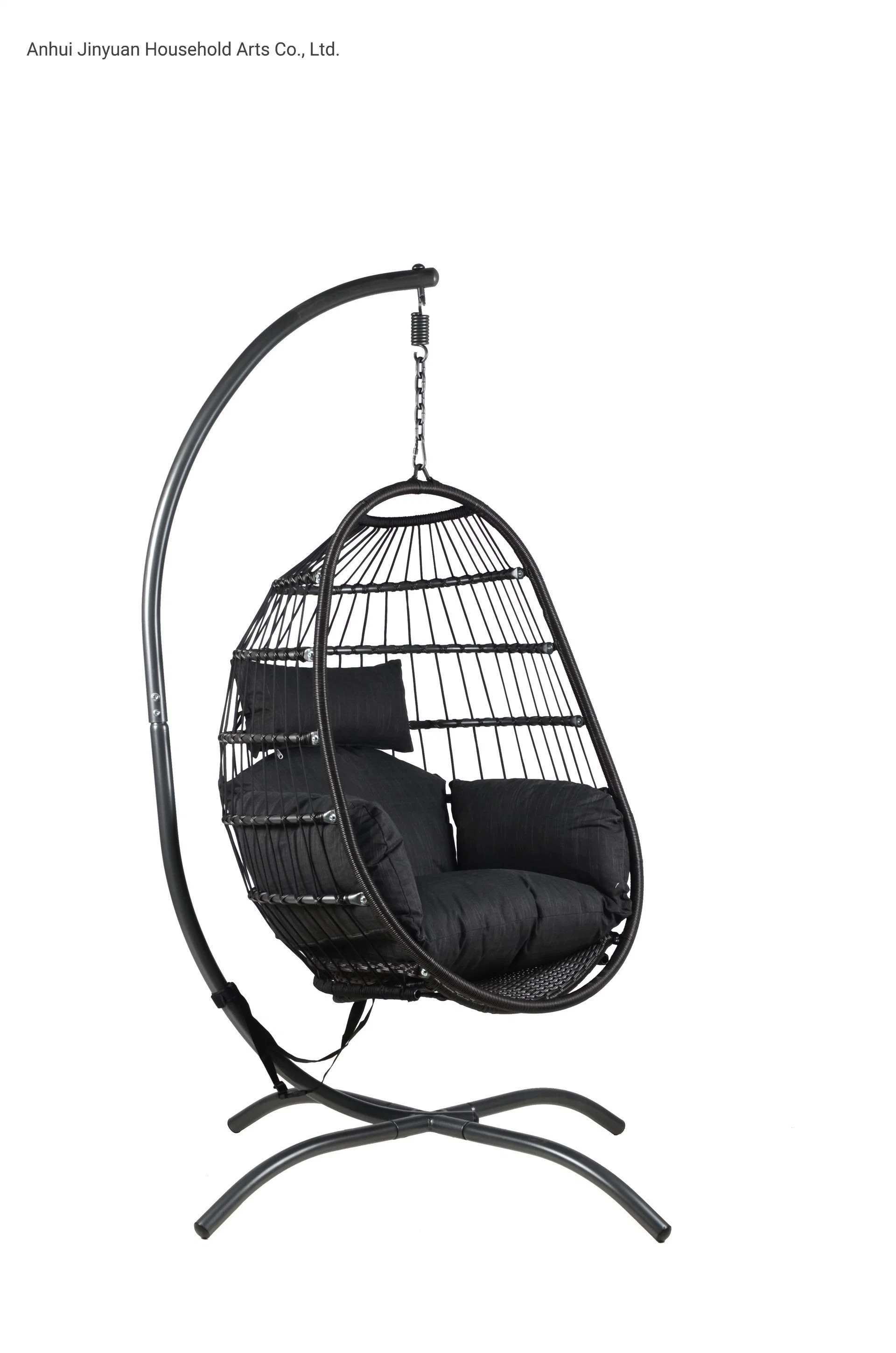 Outdoor Rattan Folding Hanging Leisure Swing Chair Household Swing Rattan Chair