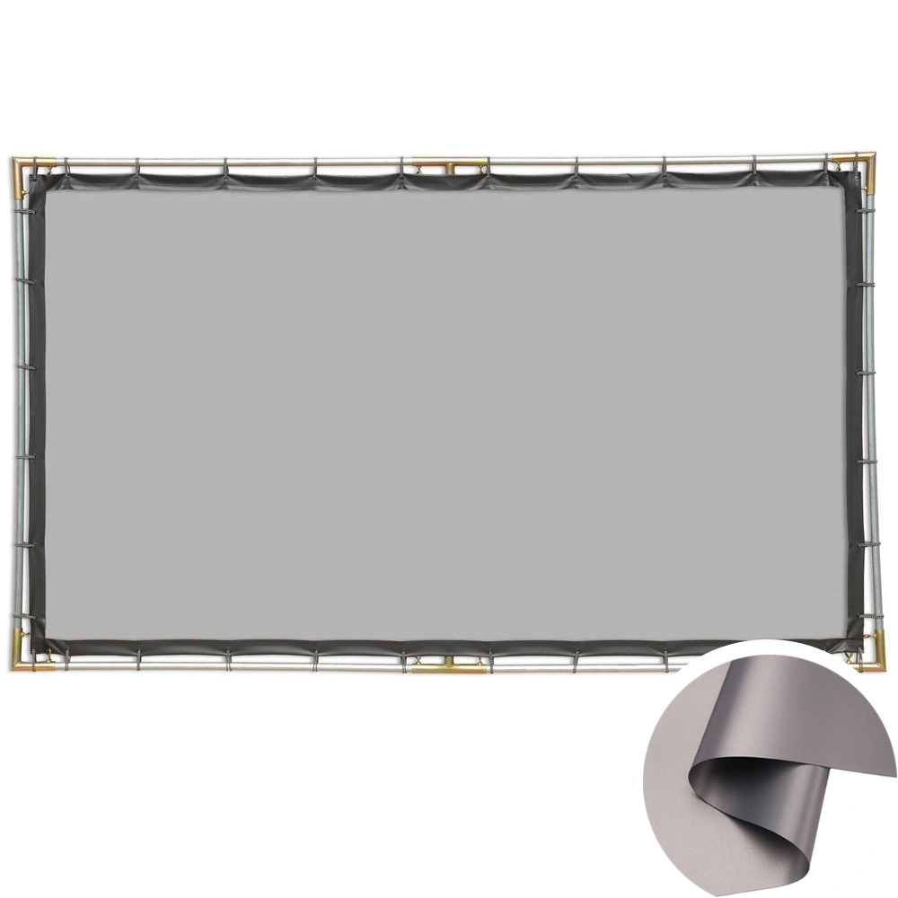 2,2 M$/2,5m/2,8M PVC anti projection de la lumière de l'écran de projection de film tissu