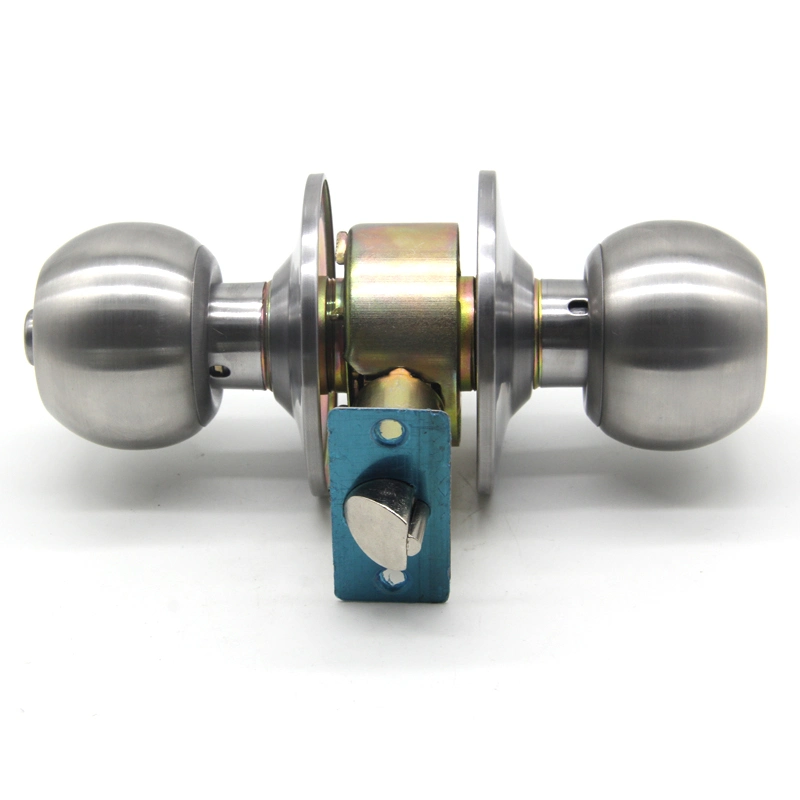 Interior ISO Cerraduara De Pomo Brass Stainless Steel Cylindrical Tubular Handle Lever Knob Lock