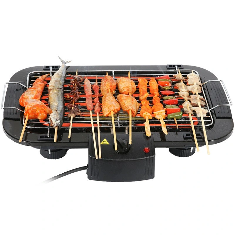 Elektrischer Grill Elektrischer Grill Elektrischer Grill Elektrischer Kochtopf Und BBQ Grill rauchlos Indoor Electric BBQ Grill Electric Feuerzeug BBQ Mini elektrischer Grill