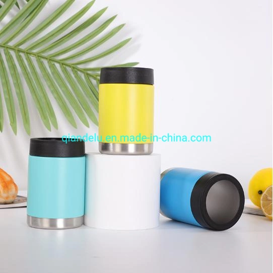 Stainless Steel Blank Sublimation Powder Coating 12oz Can Cooler Wine Beer Bottle Cola Keep Hot or Cold Holder Can