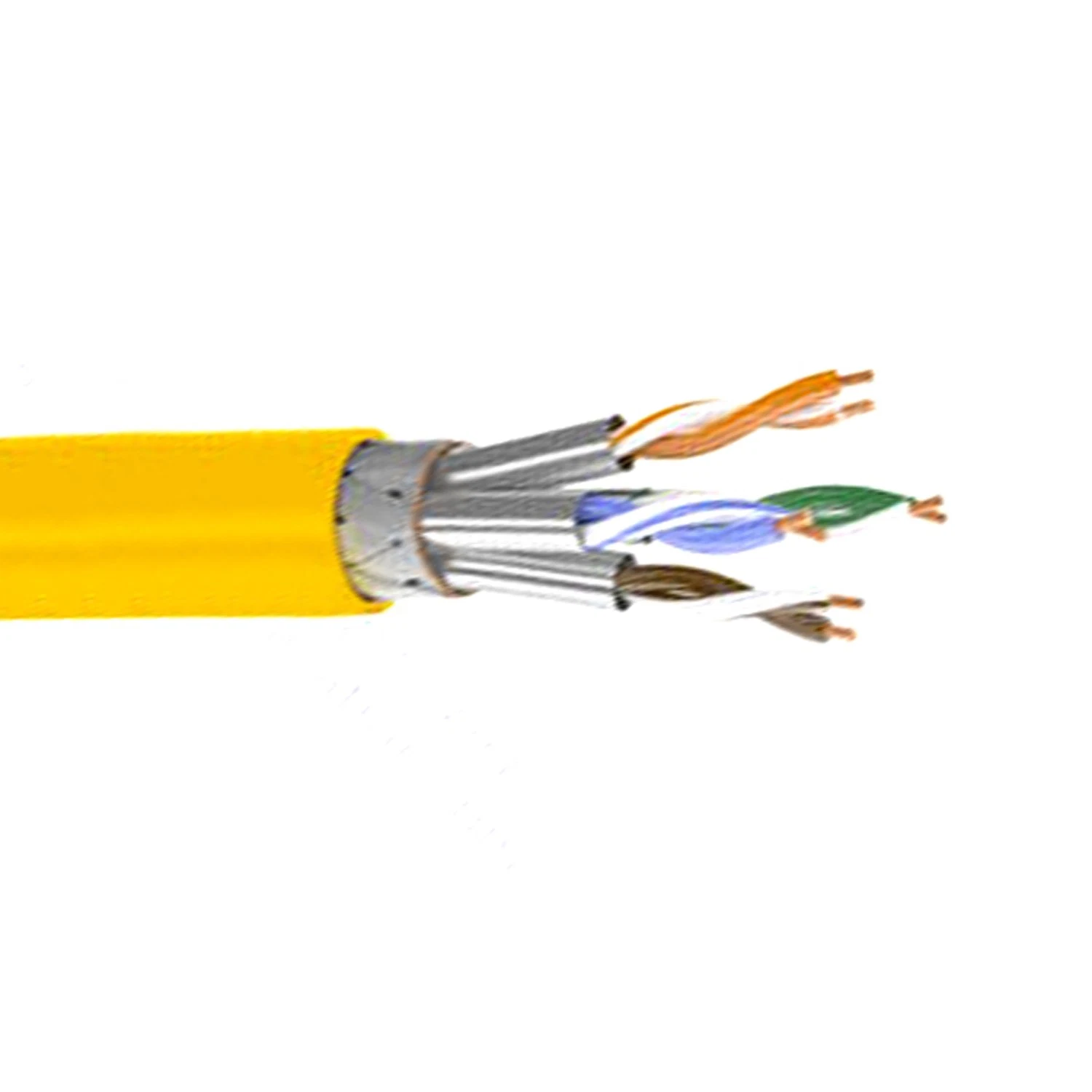 Cat7 Cabo Ethernet 200FT, Cat7 Cabo Exterior Blindagem tripla SSTP 10Gbps 600MHz cabo patch Ethernet para modem roteador LAN RJ45, UV/Prova de Água e enterramento directo