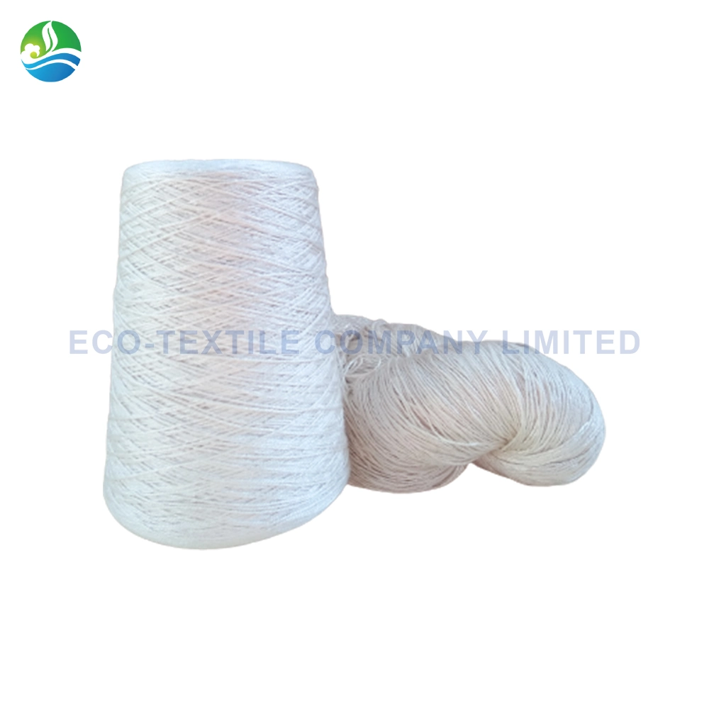 Fibra de 68mm 100% de las materias de seda de morera Nepal Alfombra de hilo blanco