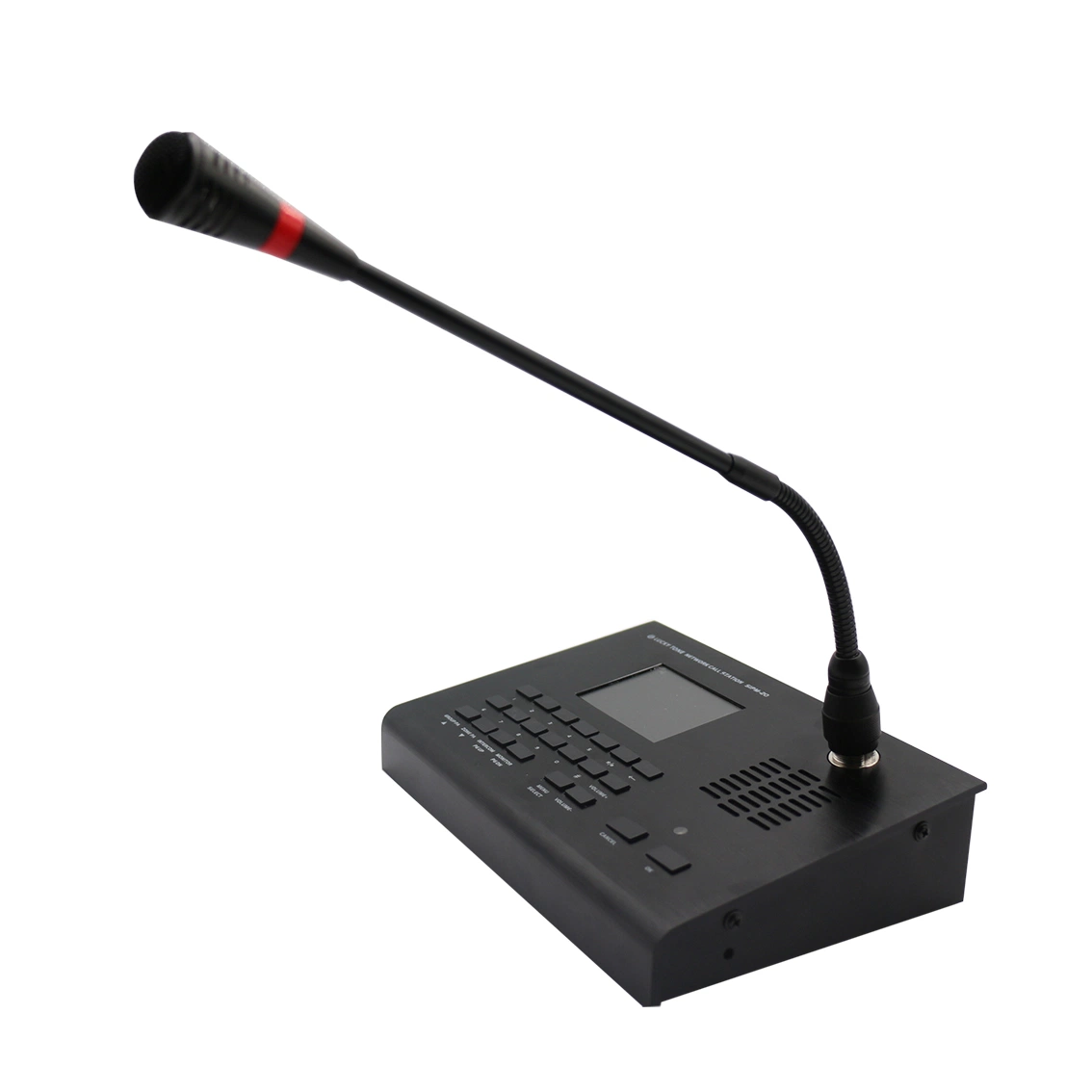 SIP/Microphone de téléappel de réseau IP avec écran LCD du public pour l'Orateur Système d'alarme