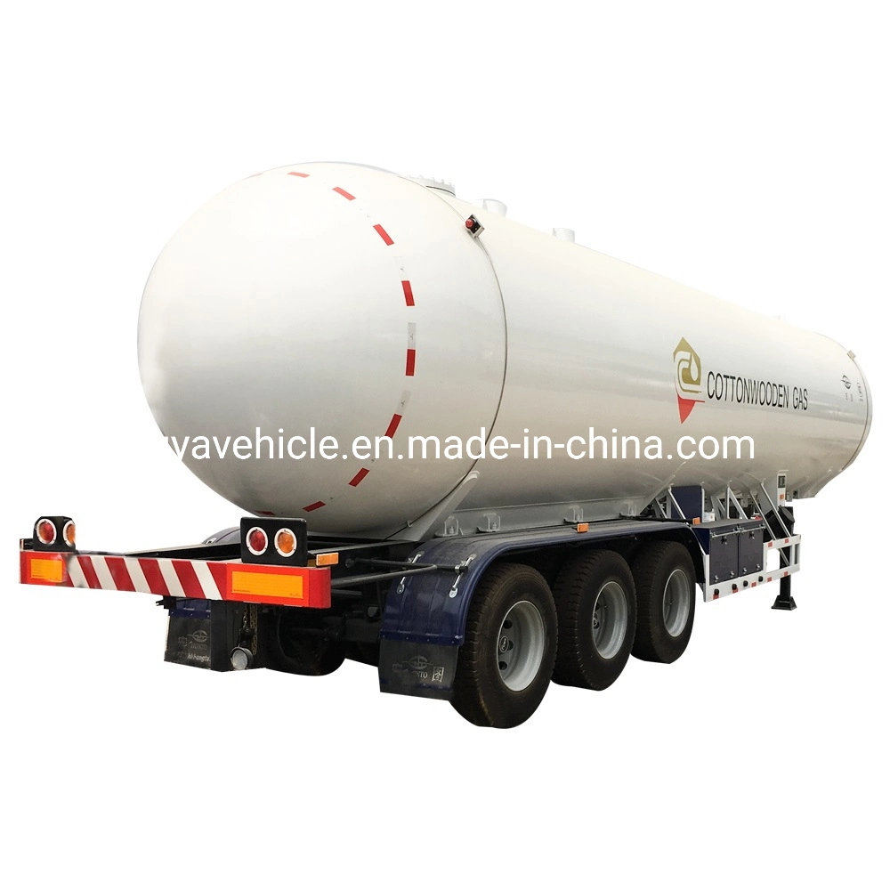 Dpr Standard 3 Axle 15000 Gallons 60m3 30 Tons 60000 Litres LPG Tank Delivery Trailer