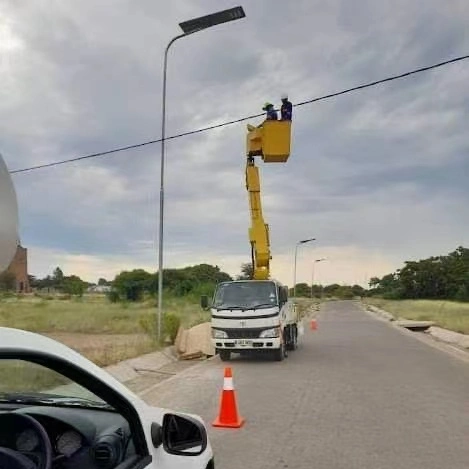 La galvanisation&amp;Peinture 3/4m lumière solaire Lampadaire avec prix d'usine