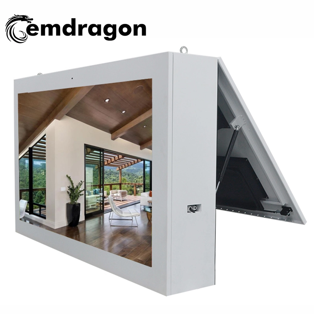 Download Ad Screen Air-Cooled Horizontal Screen Wall Hanging Outdoor Advertising Machine 65 Inch Promotional Wall Mount LCD Digital Signage