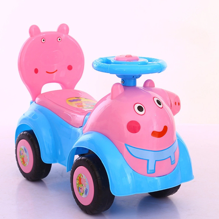 Mit Musik PU Silent Wheel Baby 1-3-6 Jahre altes Spielzeug Schaukel Schiebewagen Kinder Schaukel Auto