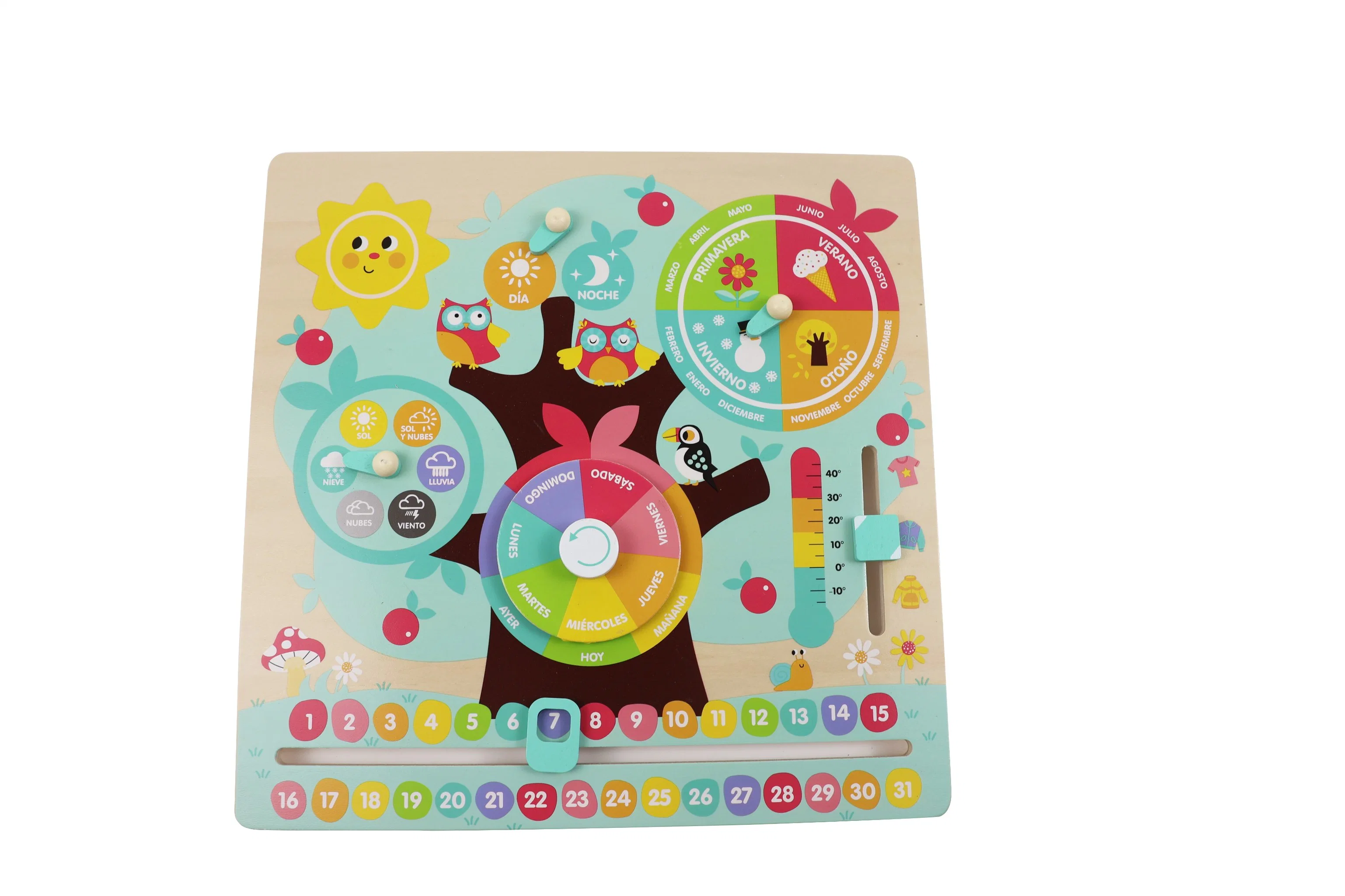 Wooden Toy Toddler Weather Board Puzzle