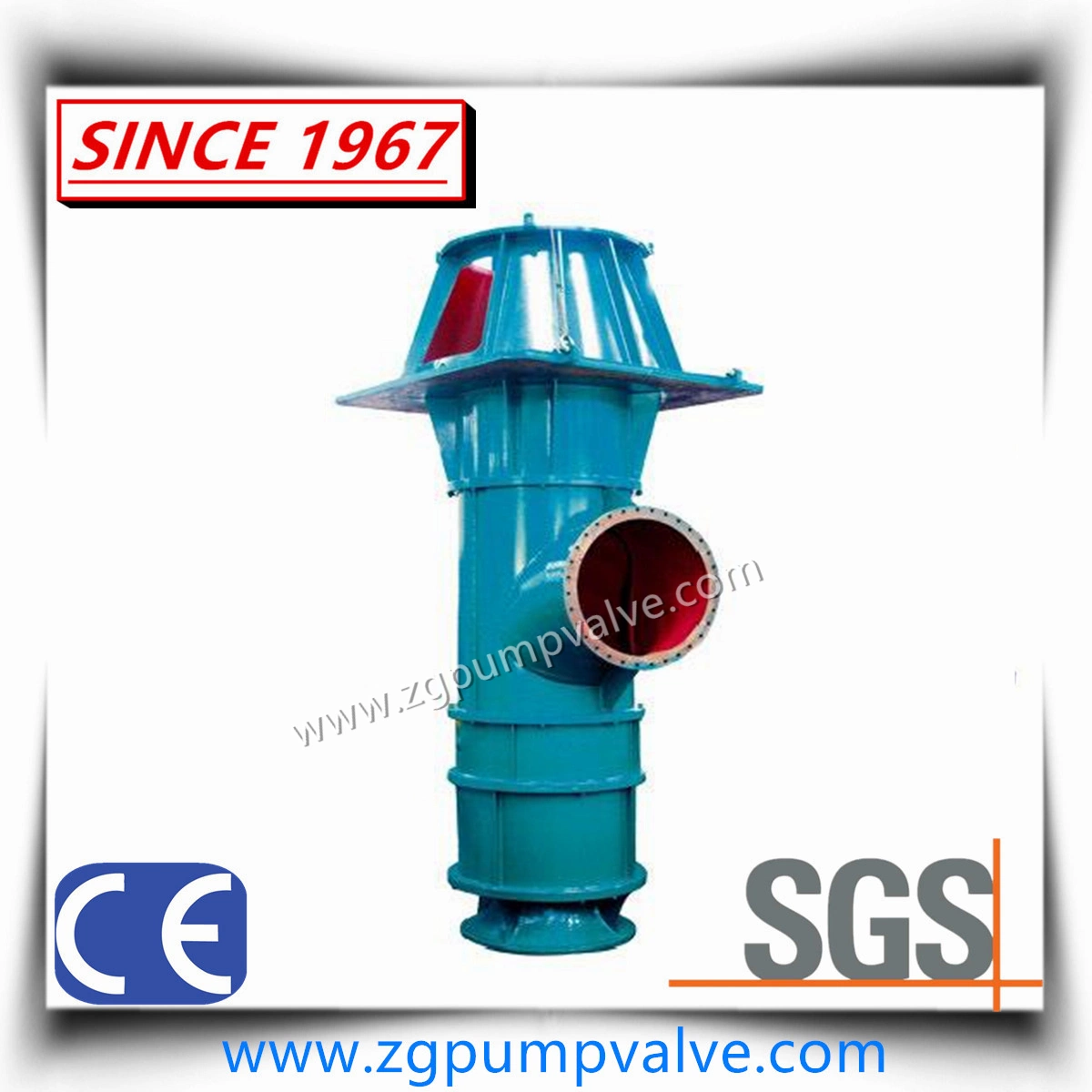 Diesel Engine and Electric Motor Long Shaft Submerged Cast Iron/Duplex Stainless Steel Vertical Axial/Mixed Flow Propeller Pump for Flood Control and Sea Water