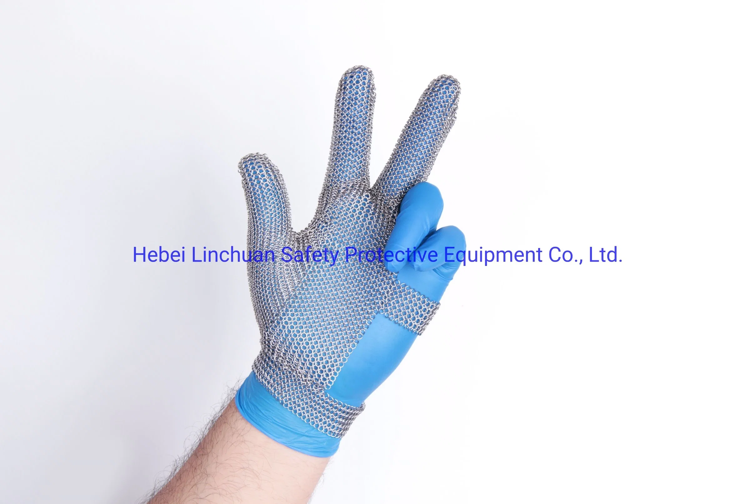 3 Finger Metal Mesh Glove/chain mail glove/stainless steel mesh glove used for meat processing, clothing cutting, leather processing