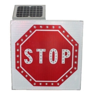 Aluminum High Quality Solar Powered Outdoor Traffic Sign