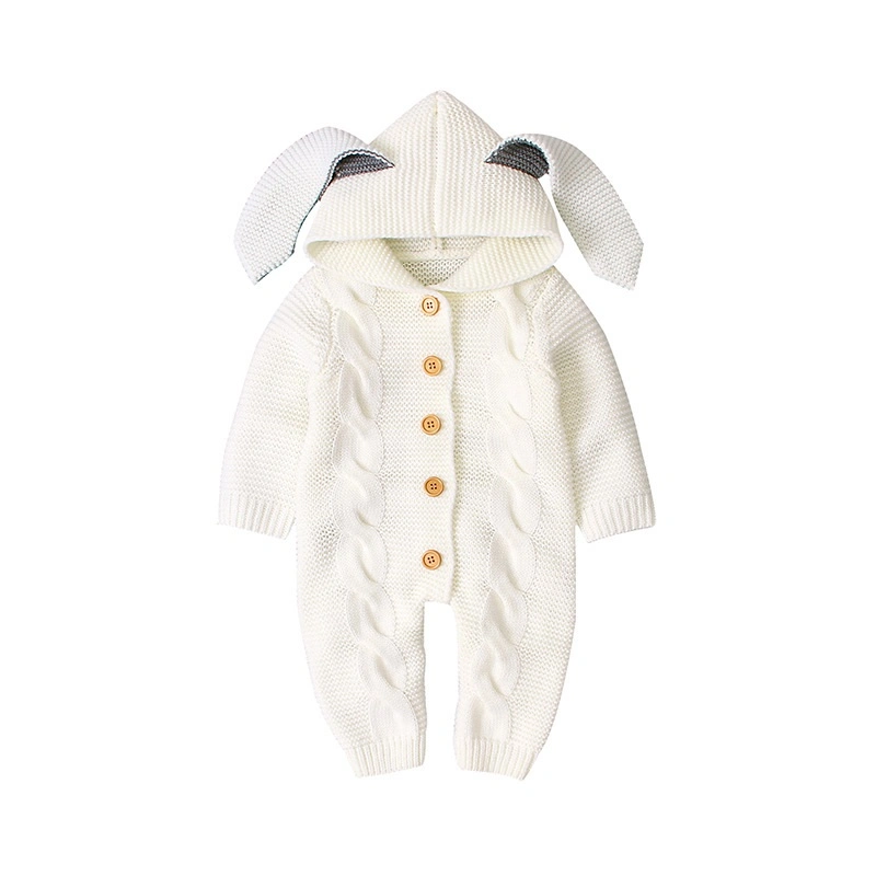 Hot Sale Baby Clothing Wool Knitting Long Sleeve Baby Jumpsuits Warm Outfits Clothes Baby Rompers