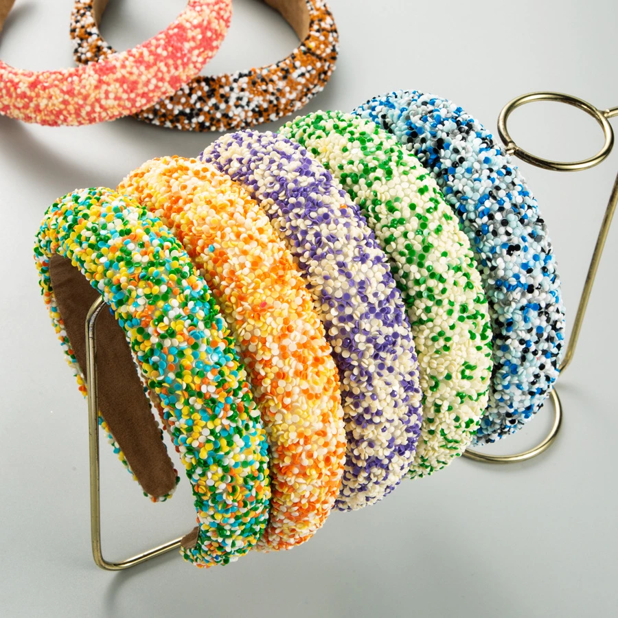Custom Sponge Headband Multicolor Ladies Acrylic Hairband Hair Accessories Wholesale/Supplier